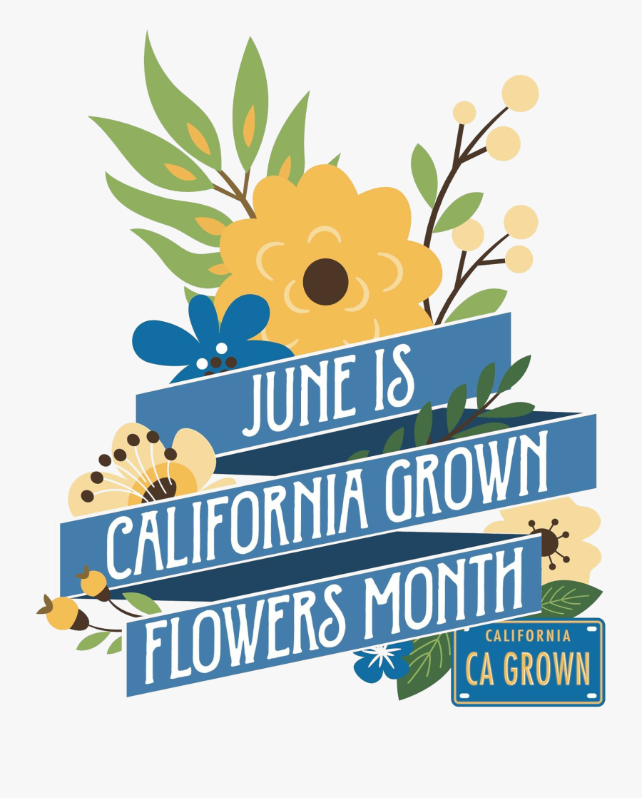 June Logo - California Grown, Transparent Clipart