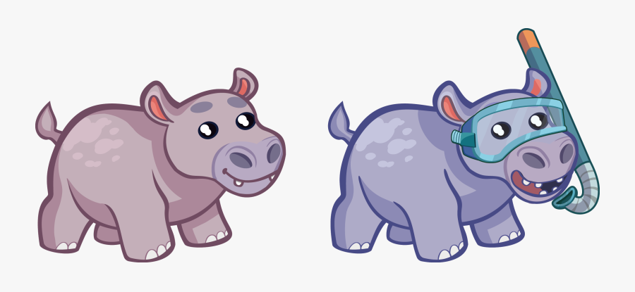 Cartoon Hippo Drawing At Getdrawings - Hipopotamo Infantil, Transparent Clipart