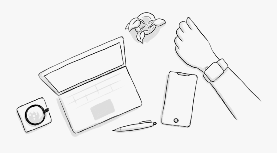 Notebook For Every Device - Sketch, Transparent Clipart