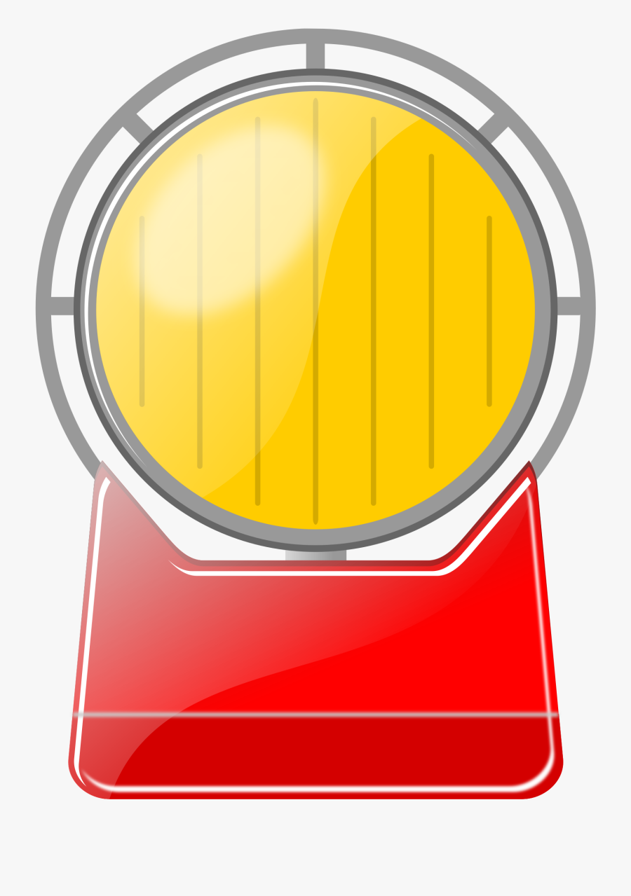 Computer Icons Flashlight Orange Incandescent Light - Luce Lavori In Corso, Transparent Clipart