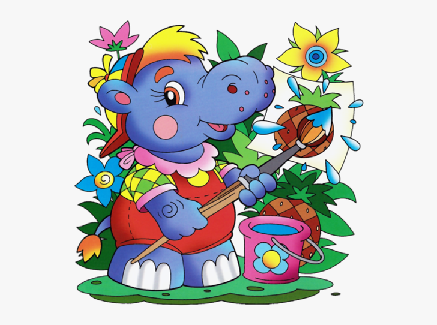 Painting Art Baby Cartoon, Transparent Clipart