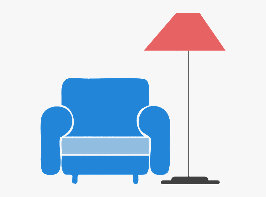 Home, Chair, Sofa, Light, Clipart, Sticker - Home Chair Clipart, Transparent Clipart