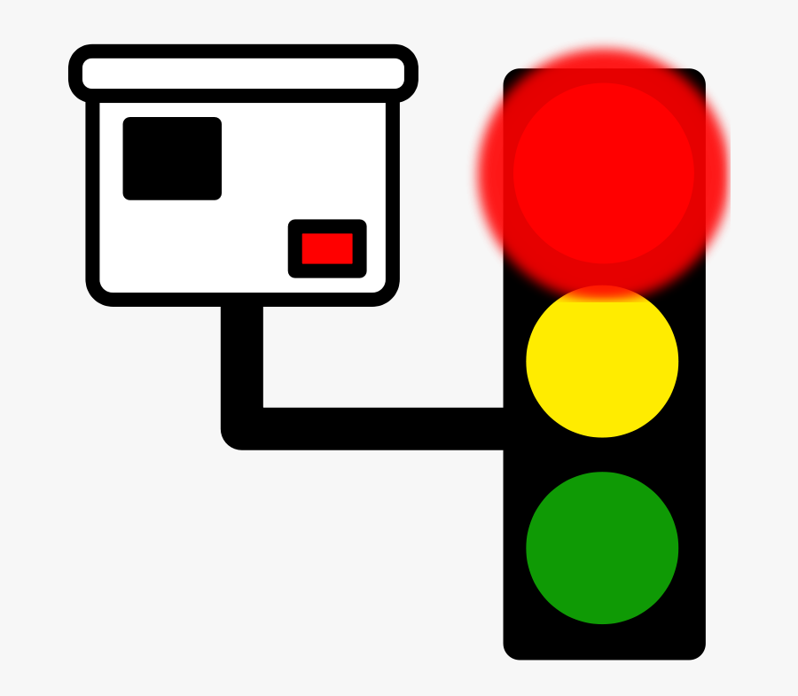 Light Clipart Red - Red Light Camera Icon, Transparent Clipart