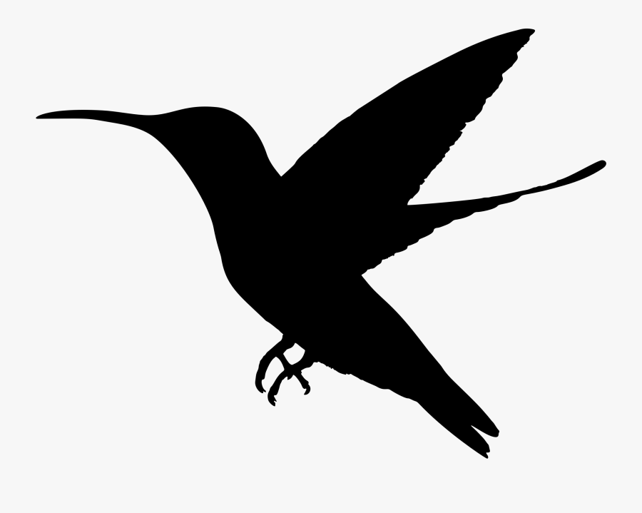Hummingbird Silhouette - Silhouette Hummingbird Png, Transparent Clipart