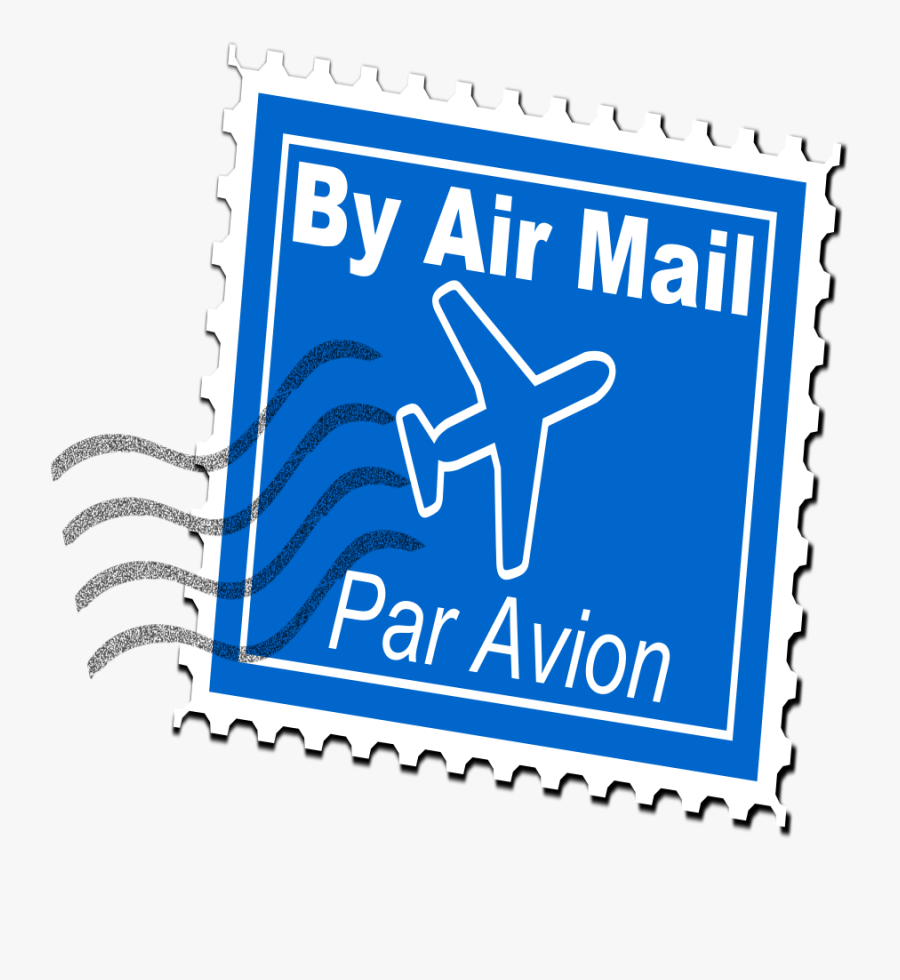 Stamp - Clipart - Air Mail Stamp Png, Transparent Clipart