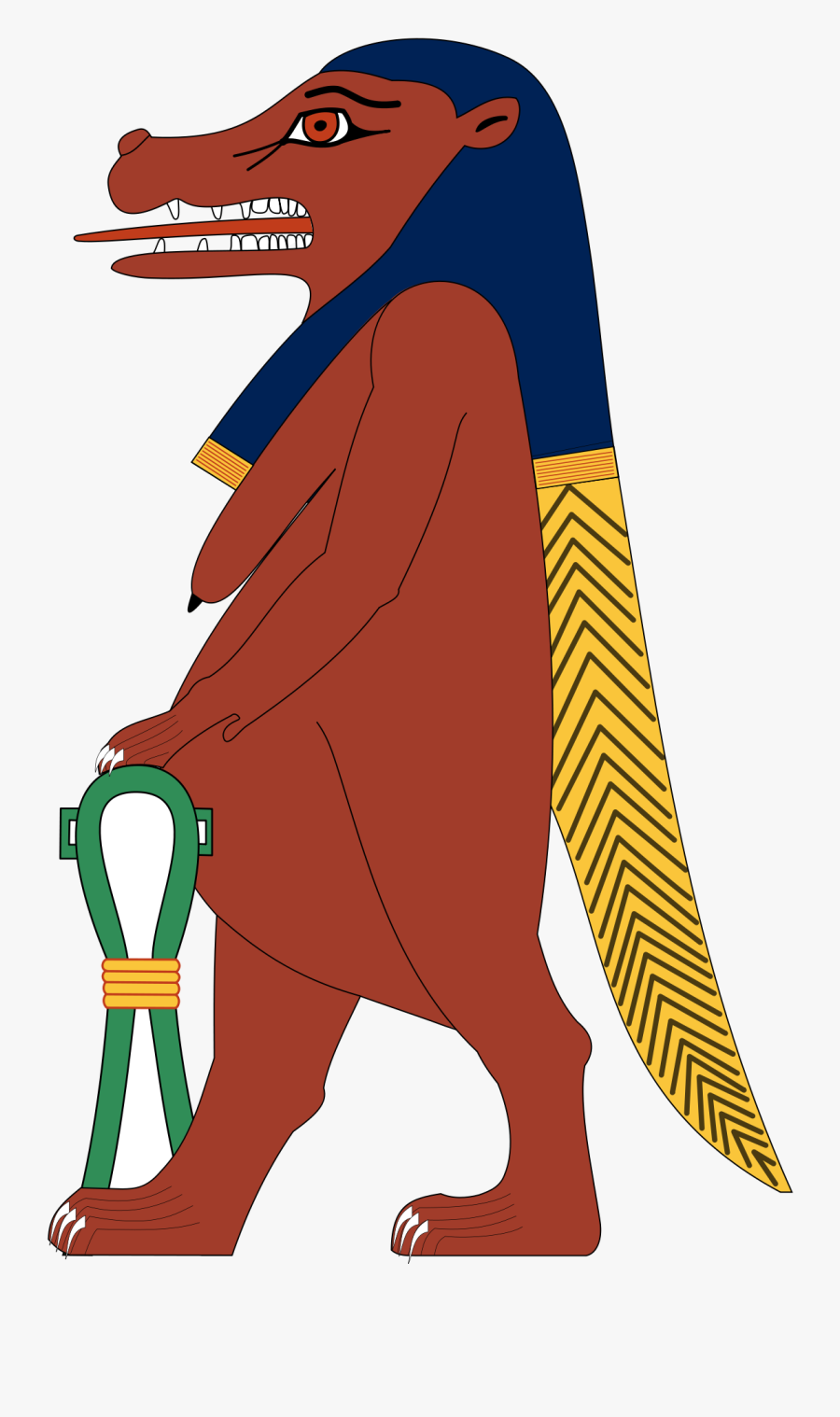 Taweret Egyptian God, Transparent Clipart