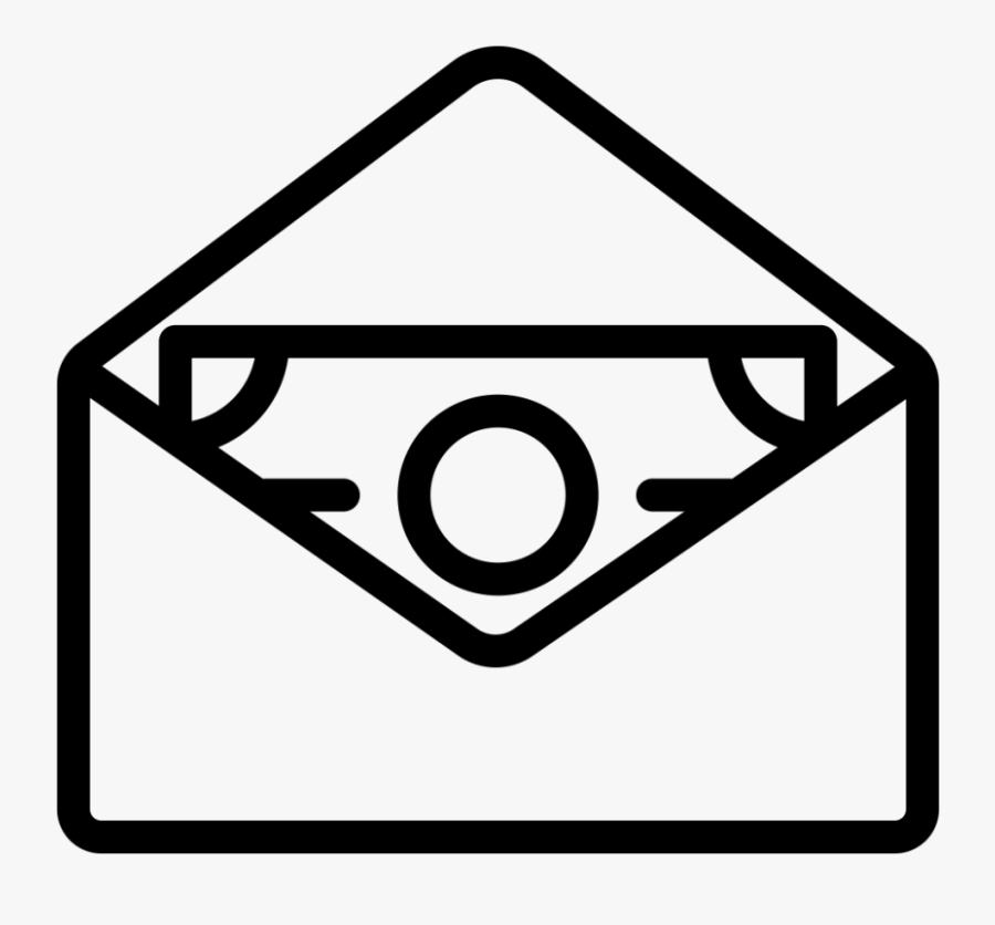 Mail Clipart Envelopeclip - Money Transparent Background Clipart Black And White, Transparent Clipart
