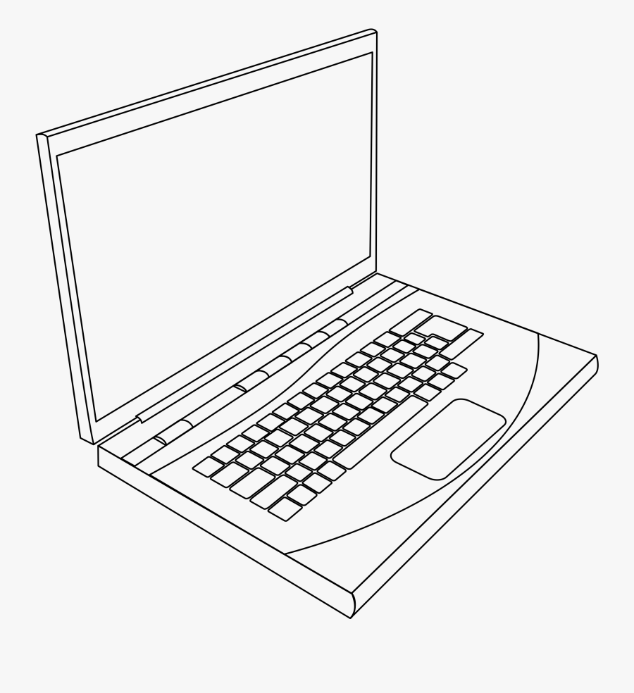 Lap Clipart - Laptop Clipart Black And White, Transparent Clipart