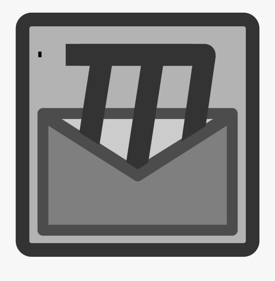 Ftmozilla Mail Svg Clip Arts - สัญลักษณ์ อีเมล์ สี เทา, Transparent Clipart