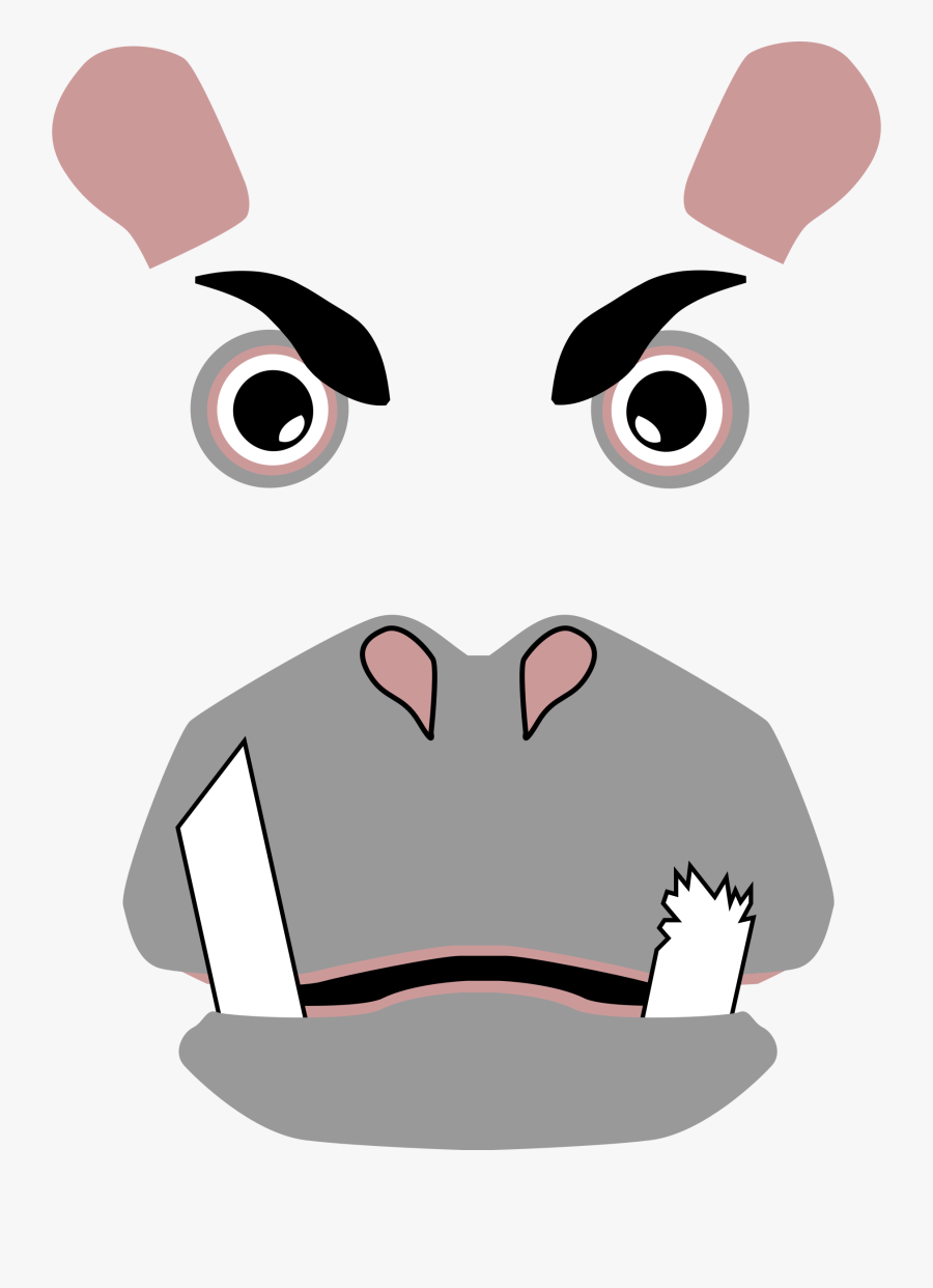 Angry Hippo Clip Arts - Hippopotamus And Panda, Transparent Clipart