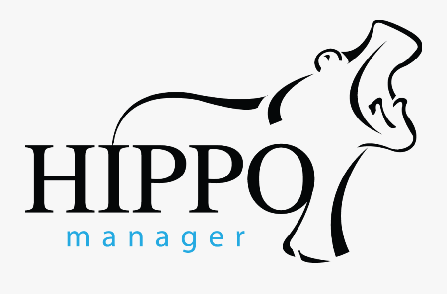 Hippo Manager Logo, Transparent Clipart