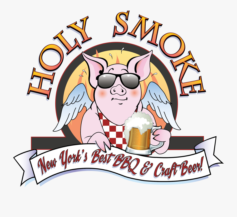 Smoke Clipart Bbq - Holy Smokes Bbq Logo, Transparent Clipart