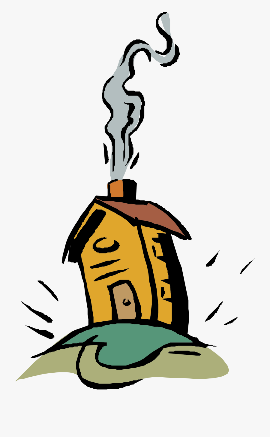 House Clipart Smoke - House, Transparent Clipart