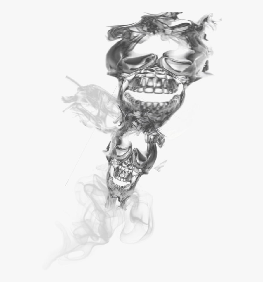 Skulls, Smoking, Clip Art, Smocking, Tobacco Smoking, - Cigarette Smoke Transparent Png, Transparent Clipart