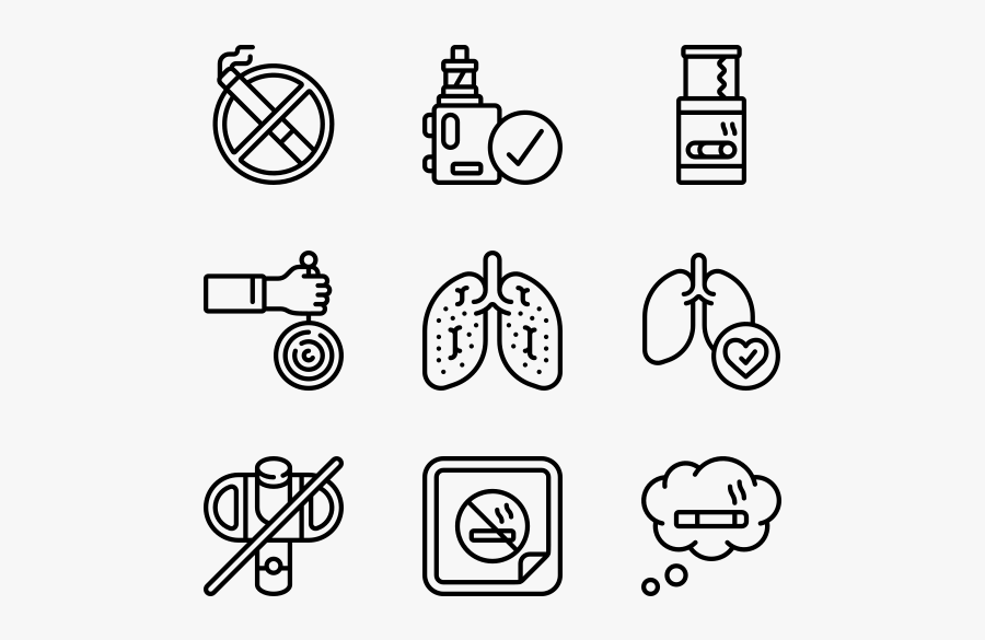 Quit Smoking - Makeup Icon Png, Transparent Clipart