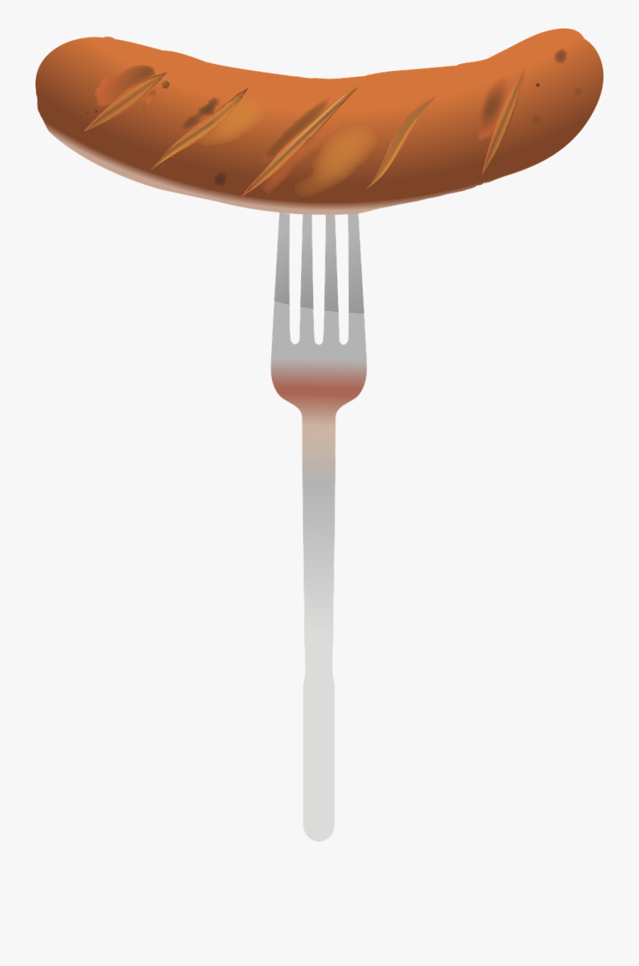 Sausage Clip Art Related Keywords & Suggestions Sausage - Sausage With Fork Clipart, Transparent Clipart