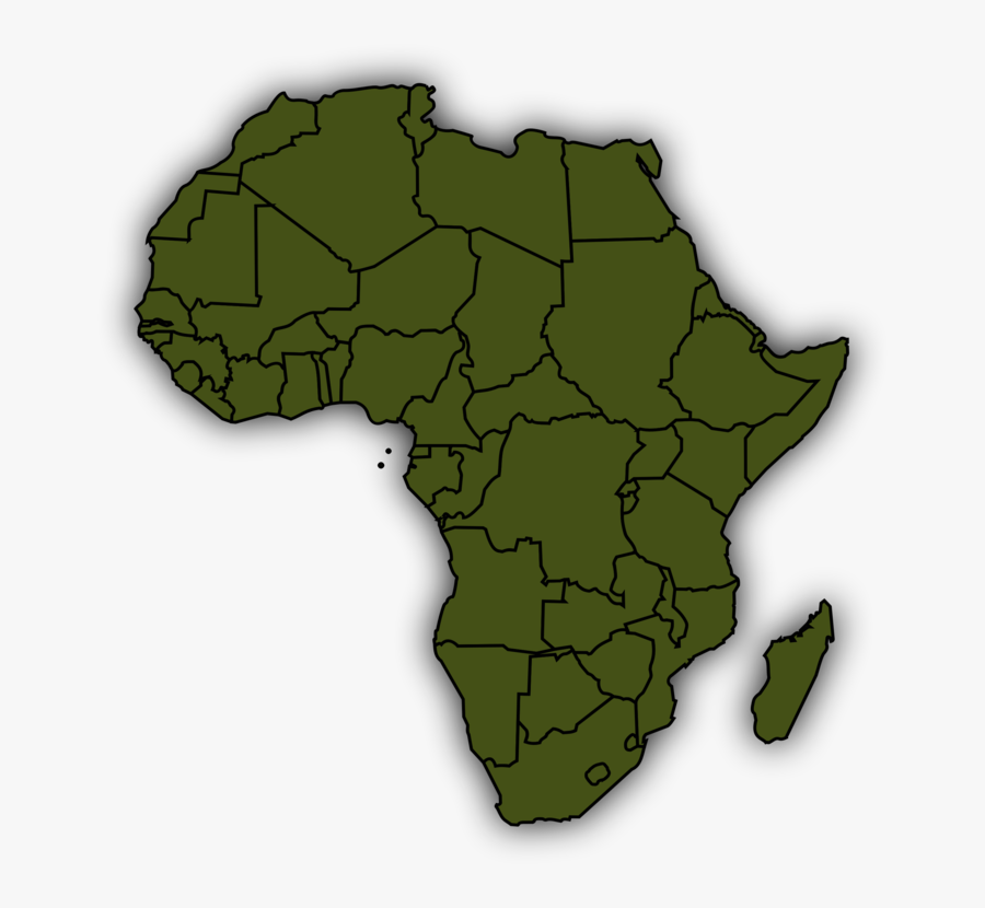 Map,tree,africa - Africa Map Clipart, Transparent Clipart