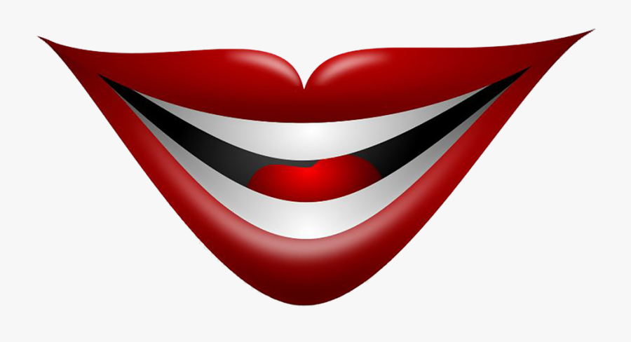 Transparent Lips Clip Art - Joker Mouth, Transparent Clipart