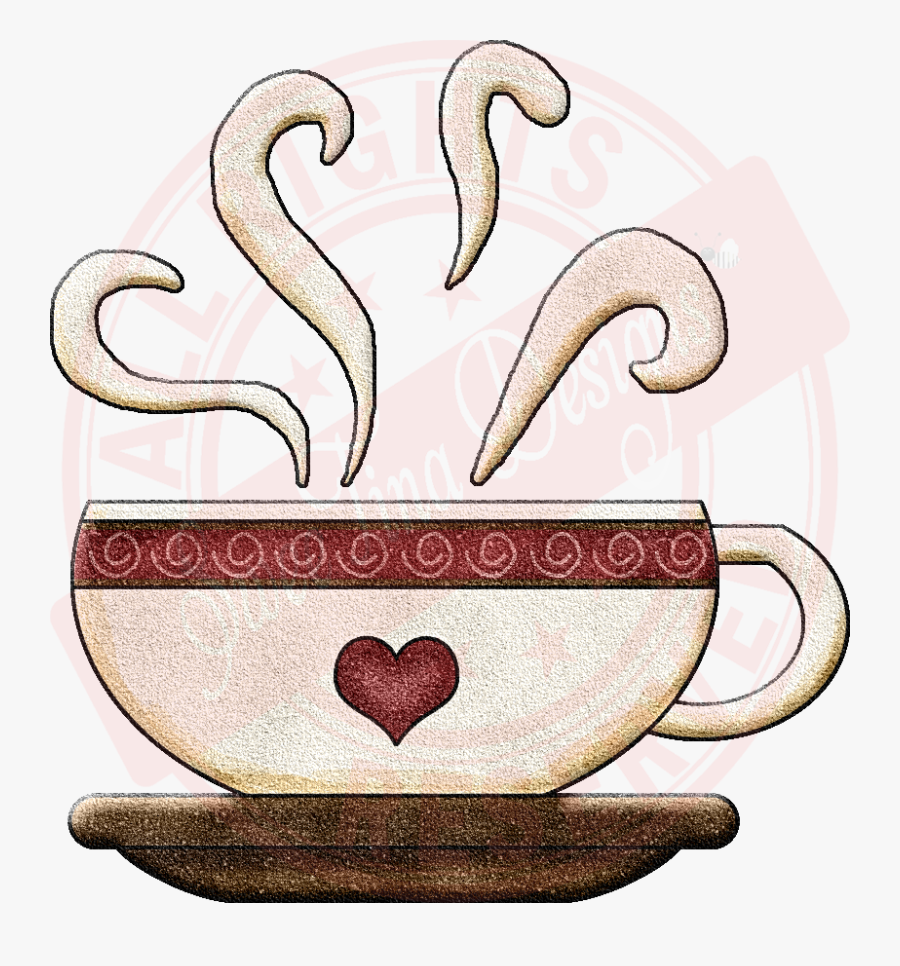 Coffee Mug With Heart Clipart - Coffee, Transparent Clipart