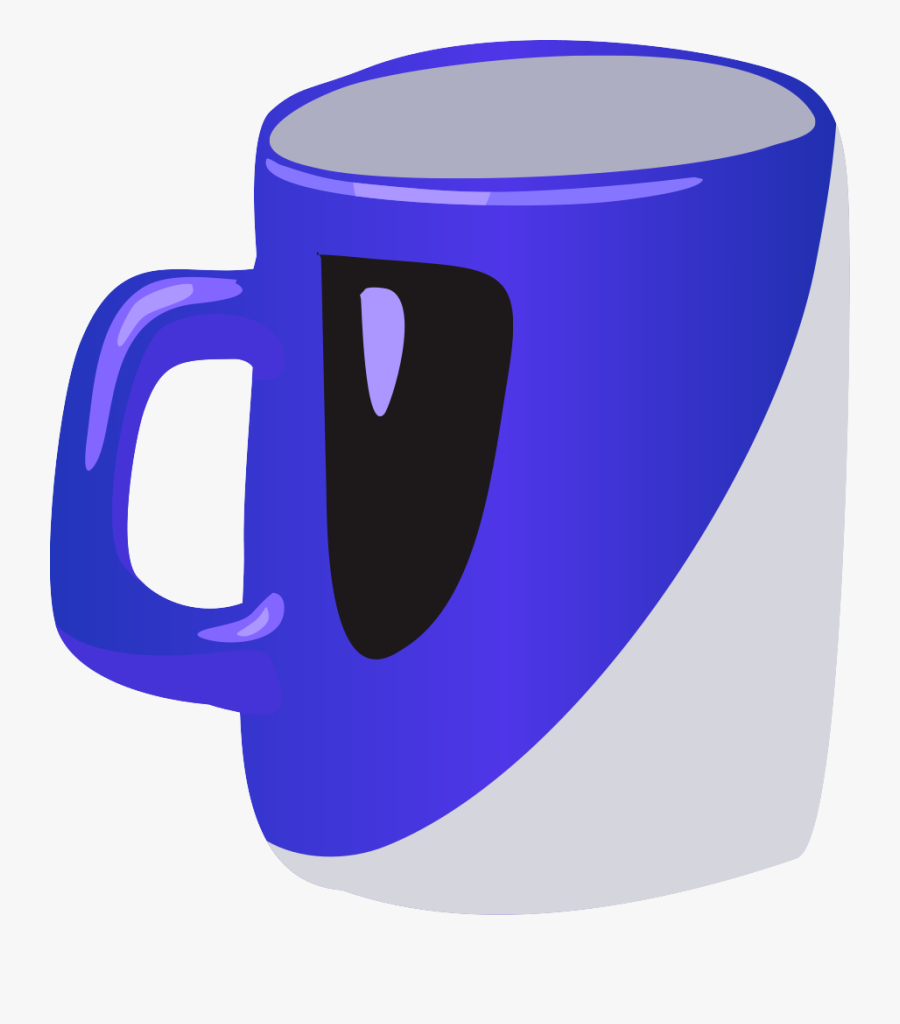 Blue Mug, Transparent Clipart