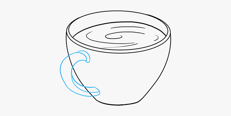 How To Draw Coffee Cup - Draw Coffee Cup Show, Transparent Clipart