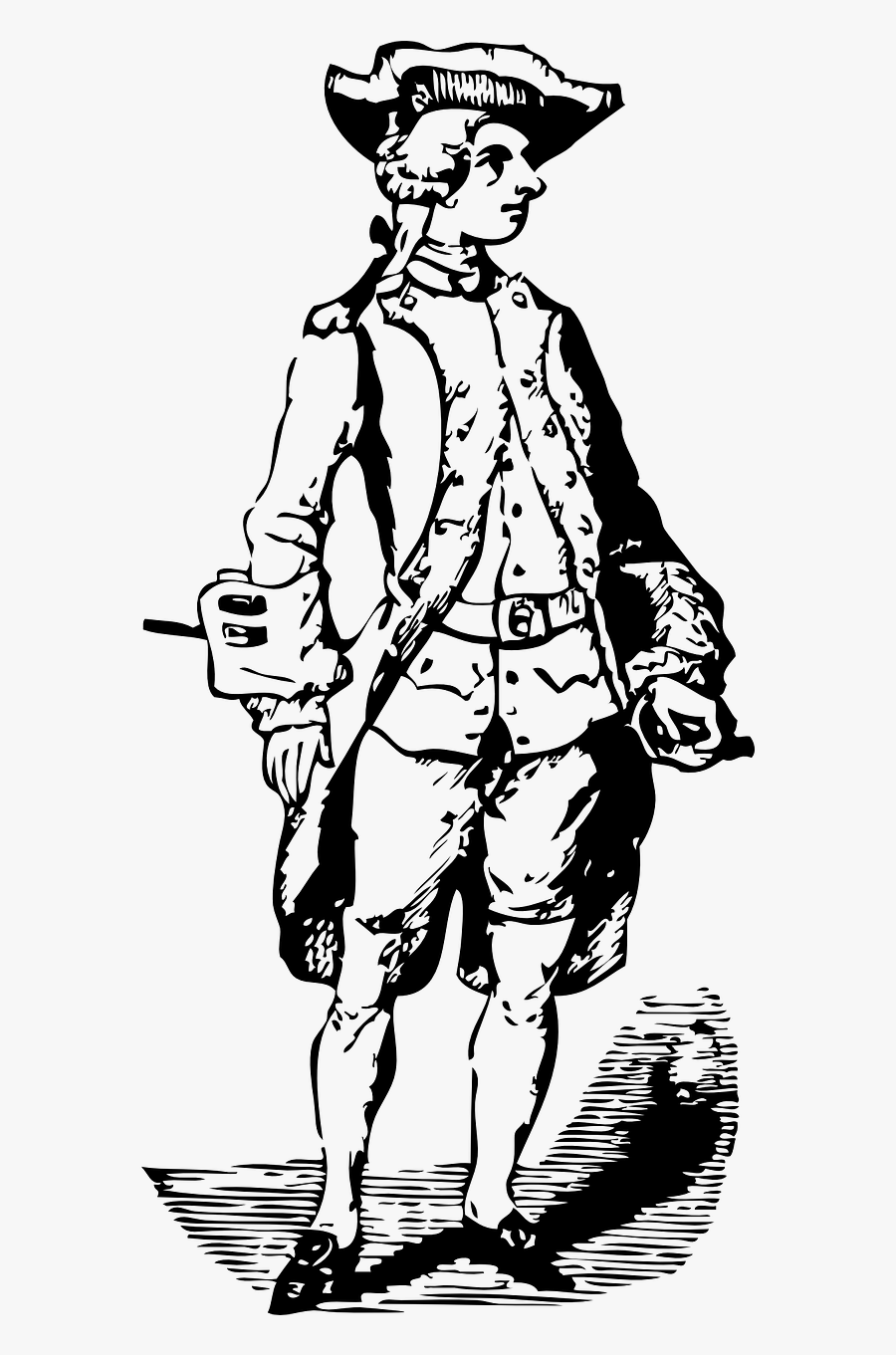 Onlinelabels Clip Art - British Red Coats Black And White, Transparent Clipart
