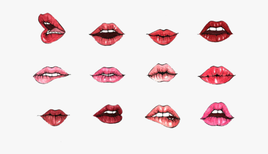 #red #pink #lip #freetoedit #lips #dudak #ruj #lipstick, Transparent Clipart