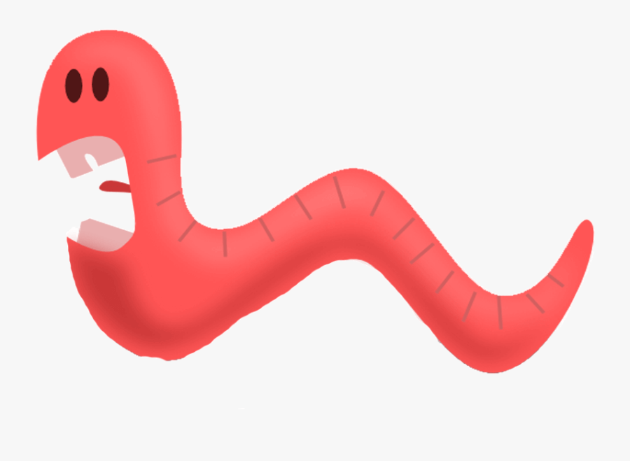 Pink,red,mouth,clip Art,worm,neck,animal Figure - Worm Animation Png, Transparent Clipart