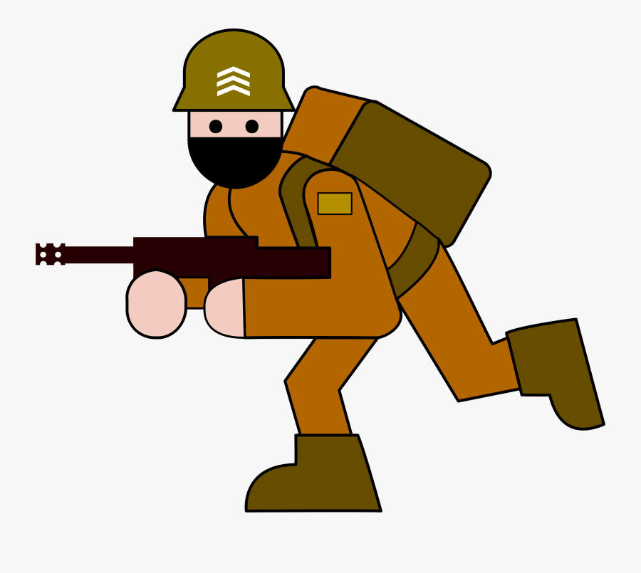 Human Behavior,material,angle - Cartoon How To Draw An Army Soldier, Transparent Clipart