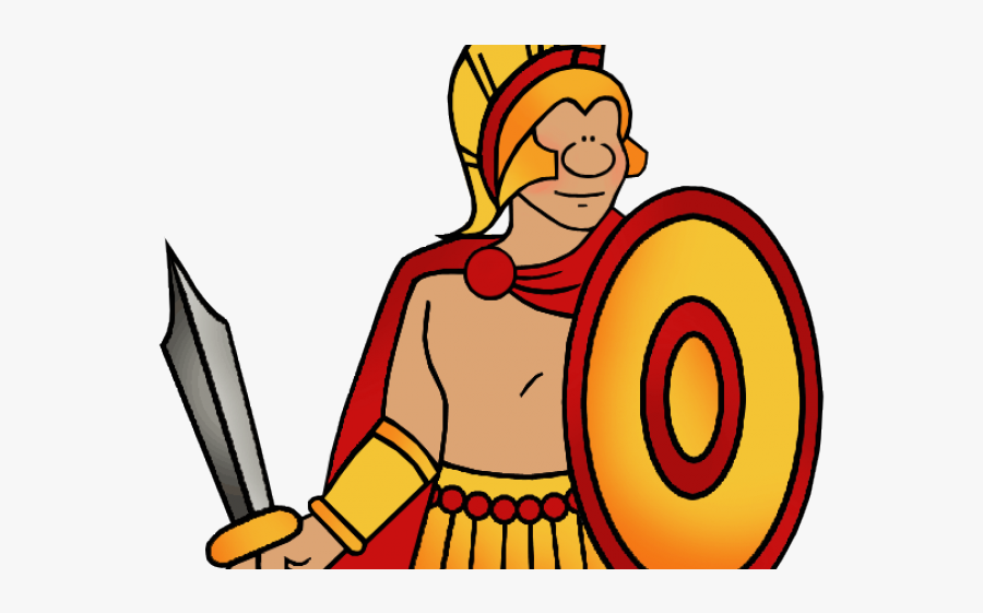 Warrior Free On Dumielauxepices - Ancient Greeks Clipart, Transparent Clipart