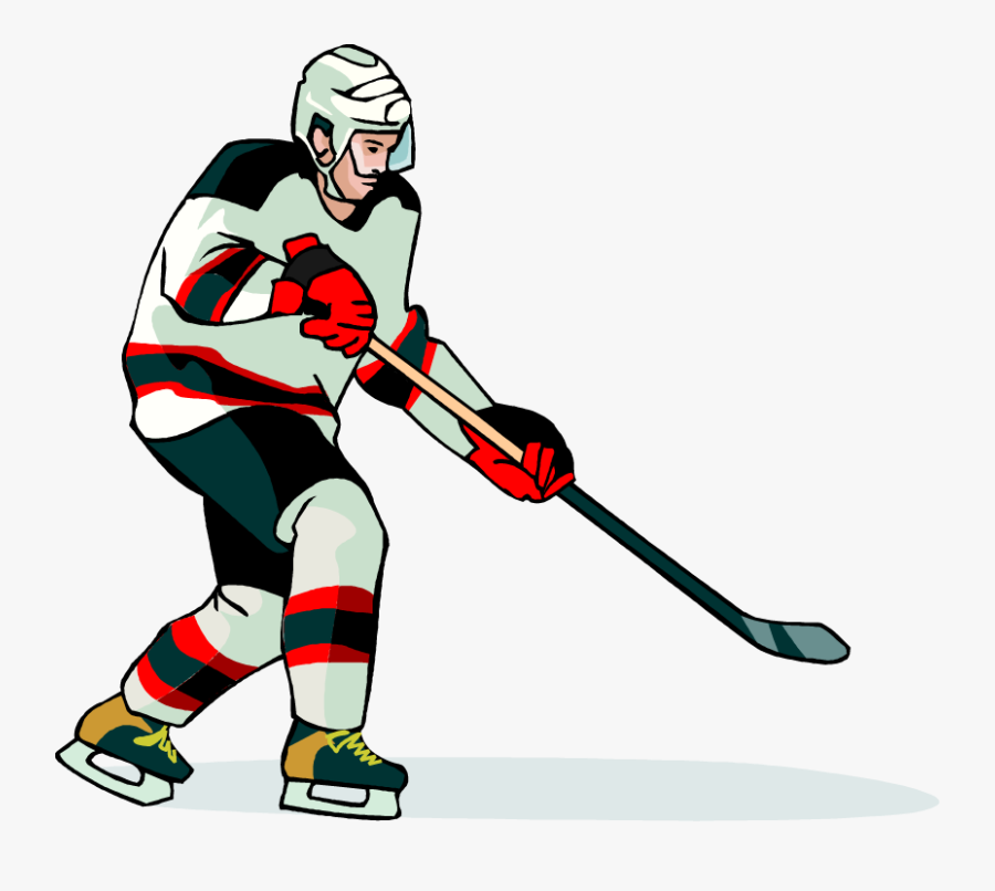 Hockey Club Player Vector, Transparent Clipart
