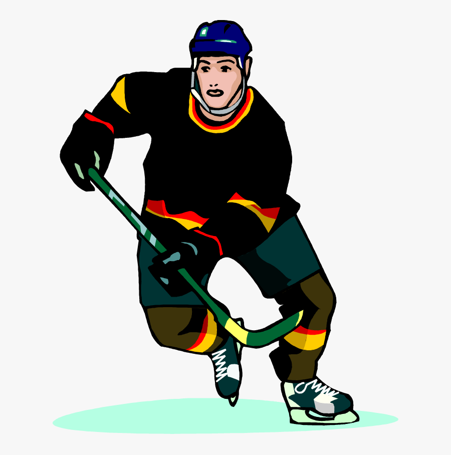 Female Ice Hockey Player Clipart, Transparent Clipart