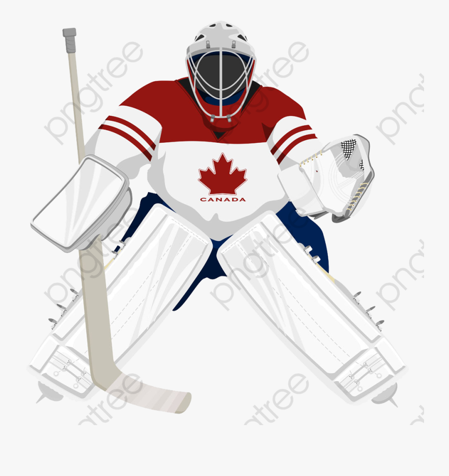 Hockey Clipart Goalie - Gardien De But Hockey, Transparent Clipart