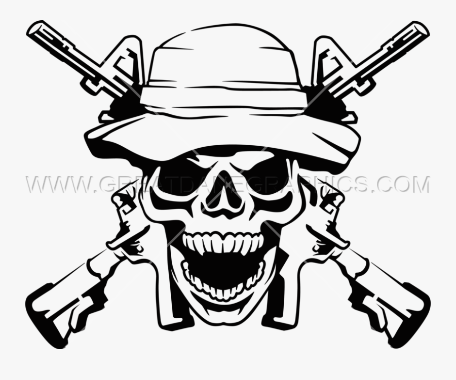 Stencil Art Of Army, Transparent Clipart