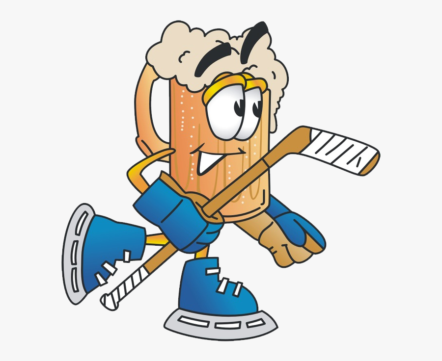 Clip Art Cartoon Hockey Player Beer League Hockey Logo , Free