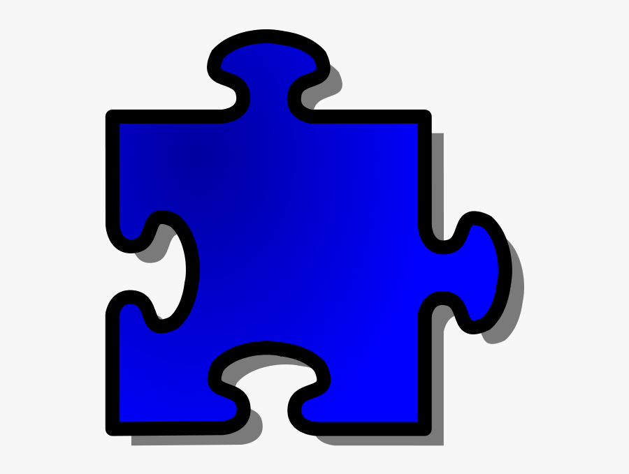 Free Vector Jigsaw Blue Puzzle Clip Art - Puzzle Piece And Transparent, Transparent Clipart