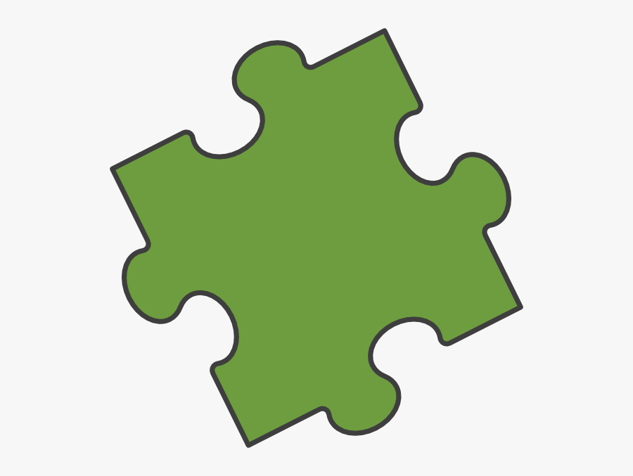 Green Puzzle Svg Clip Arts - Transparent Background Puzzle Piece Transparent, Transparent Clipart