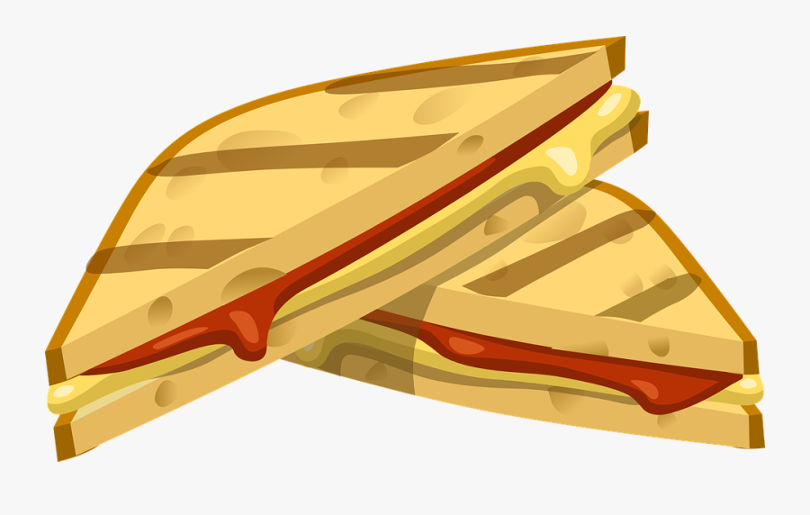 Grilled Free Vector Graphic - Grilled Cheese Clipart, Transparent Clipart