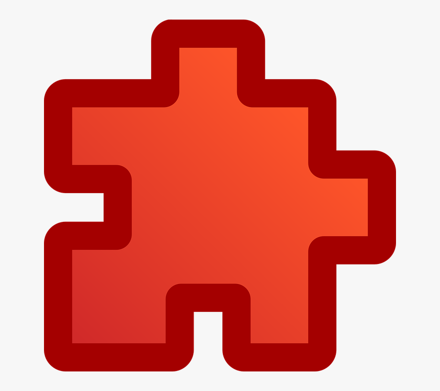 Free Vector Icon Puzzle Red Clip Art - Puzzle Icon Png Transparente, Transparent Clipart