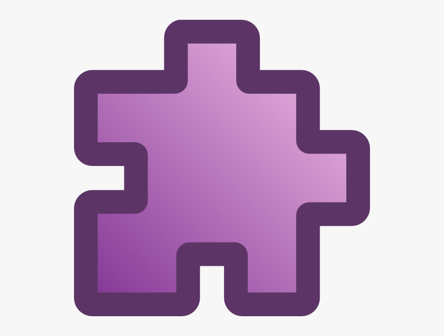 Free Vector Icon Puzzle Purple Clip Art - Pieza De Rompecabezas Rosa, Transparent Clipart