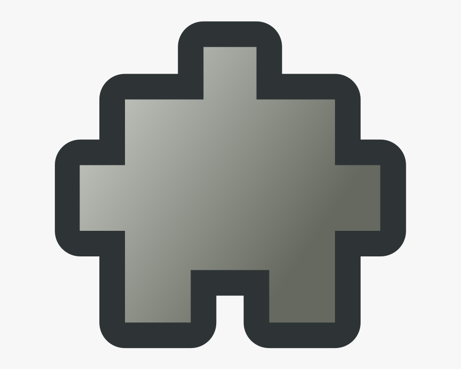 Free Vector Jean Victor Balin Icon Puzzle Grey Clip - Puzzle Icon, Transparent Clipart