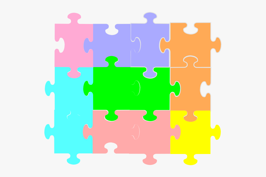 Jigsaw Puzzle Svg Clip Arts - Jigsaw Puzzle Stencil Visio, Transparent Clipart