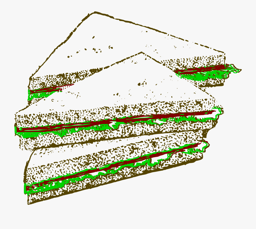 Tuna Sandwich Clip Art - Sandwiches Drawing, Transparent Clipart