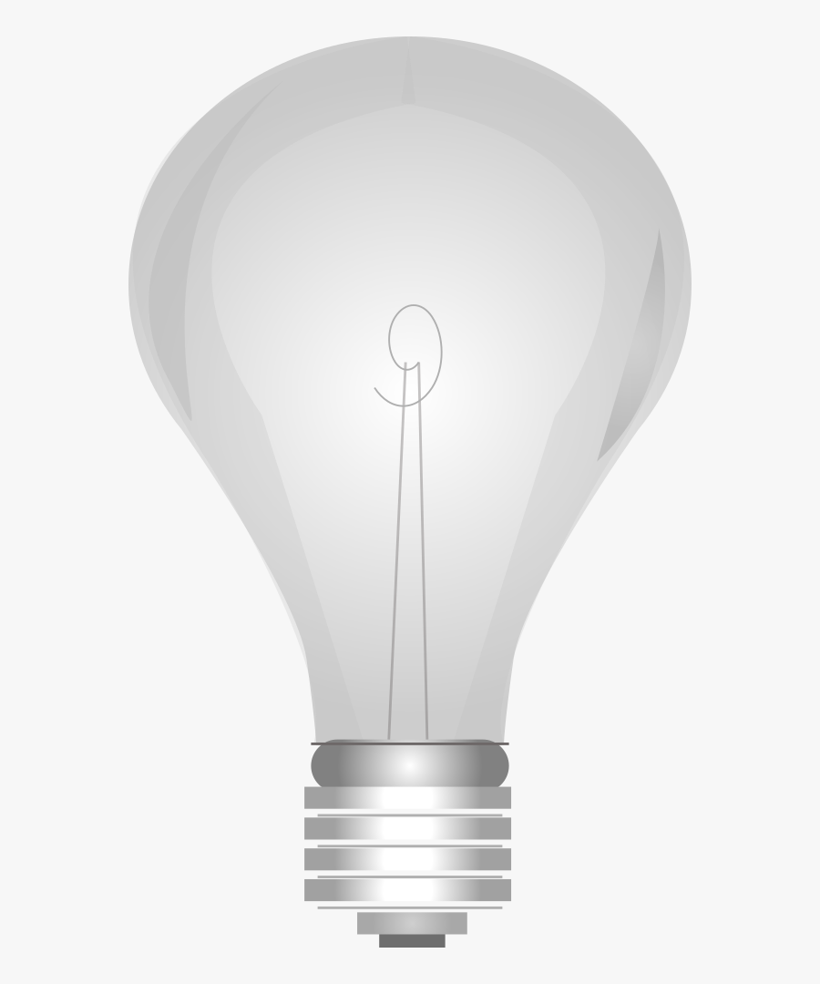 Lightbulb Grayscale - Light Bulb On And Off, Transparent Clipart