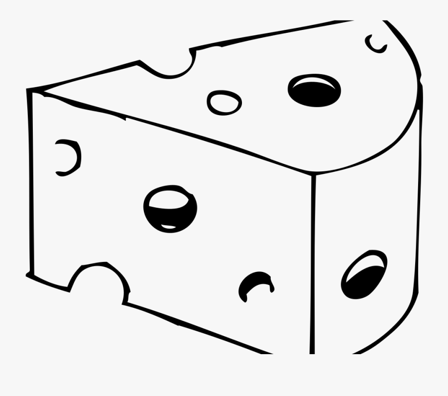 Awesome Cheese Coloring Page Pizza Sandwich Pages To - Transparent Cheese Clipart Black And White, Transparent Clipart
