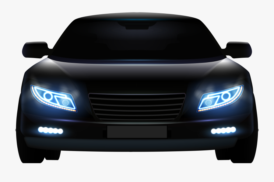 Black Front Car Png Clip Art - Front Of Car Png, Transparent Clipart