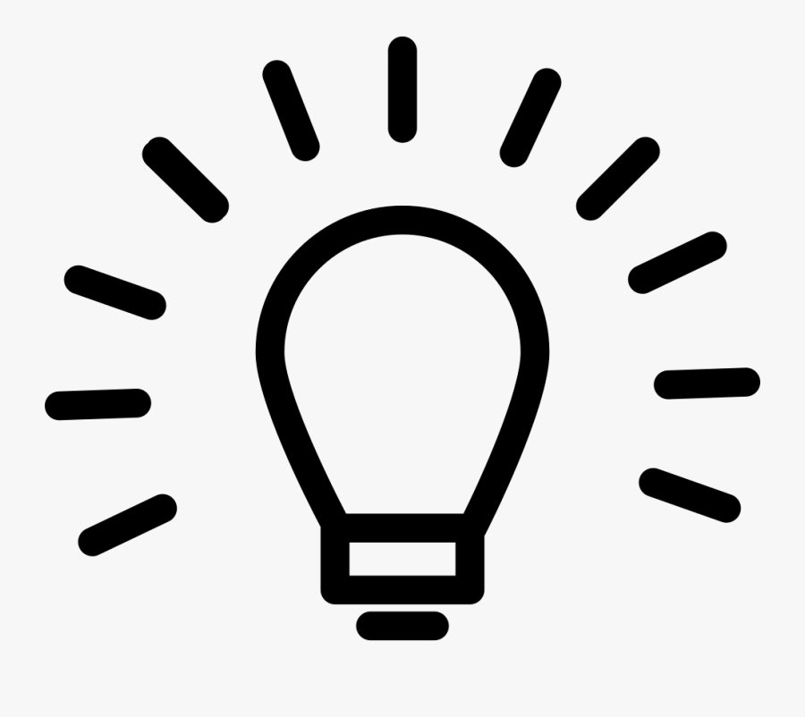 Clip Art Light Outline Inside A - Light Bulb Png Outline, Transparent Clipart