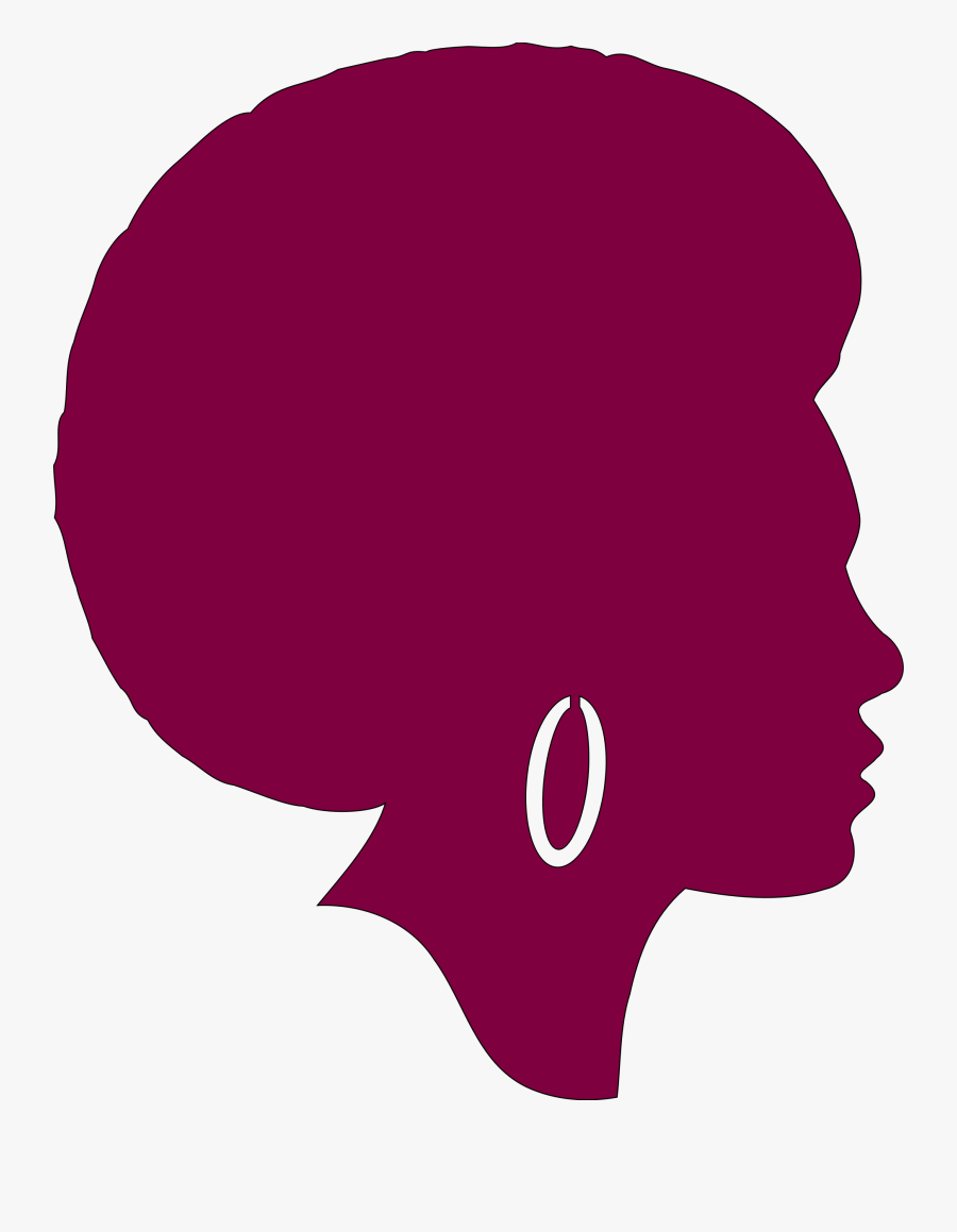 Graduation Clipart African American - African American Silhouette Png, Transparent Clipart