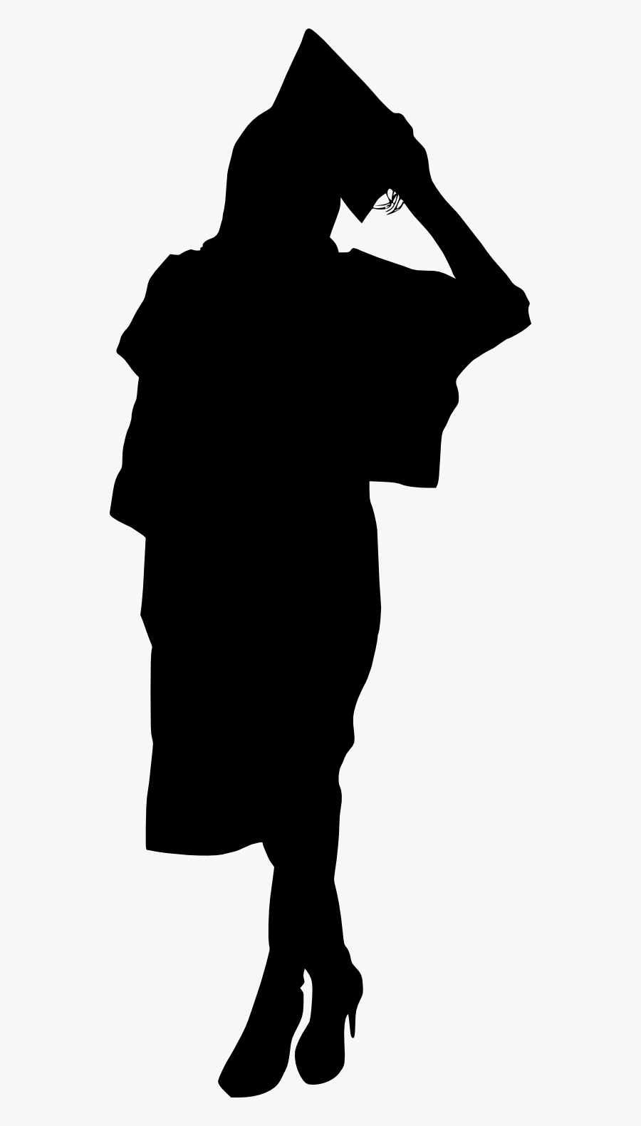 Png File Size - Silhouette Graduation Clipart Png, Transparent Clipart