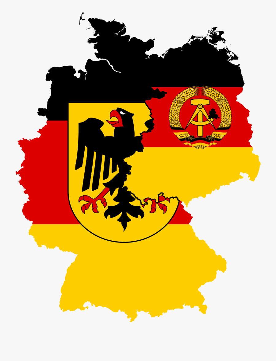 Germany Group East Clipground - East Germany And West Germany Flags, Transparent Clipart